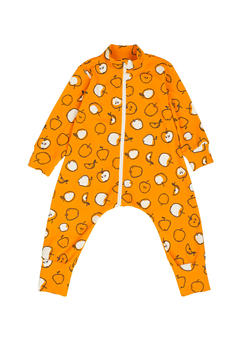 Комбинезон-пижама на молнии легкий "Яблоки" ЛКМ-БК-ЯБЛ (размер 92) - Пижамы - клуб-магазин детской одежды oldbear.ru